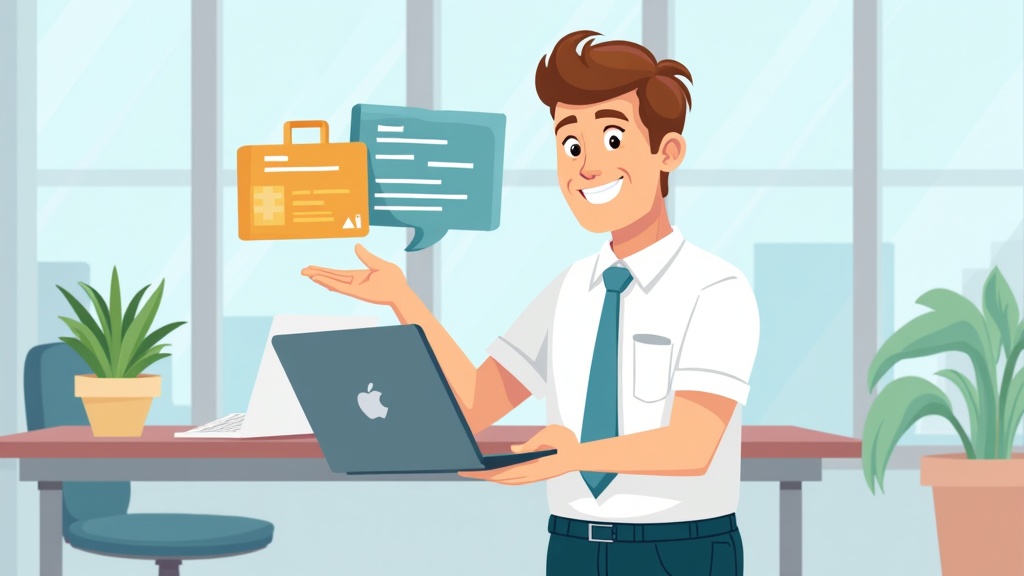 Cartoon illustration of a person consolidating MCP tool retrieval with batch operations, happy expression